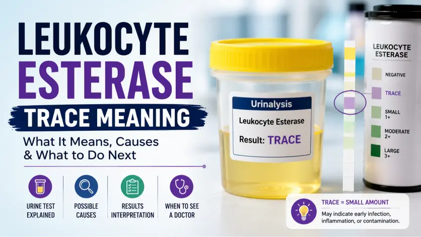 leukocyte esterase trace meaning
