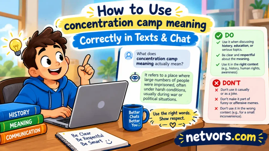 How to Use concentration camp meaning Correctly in Texts & Chat