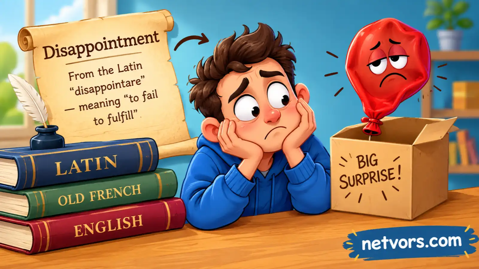 The Origin of the Word Disappointment